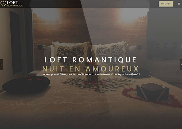 création site internet loft-romantique Blois Loir-et-cher