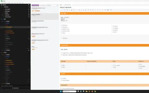 Fiche de note interne et informations de suivi dans l’intranet.