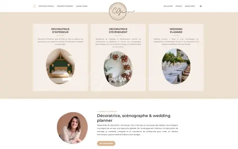 Page d’accueil du site Charlotte Gourdon
